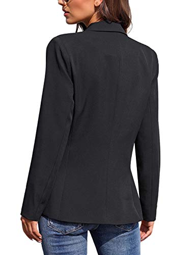 LookbookStore Womens Casual Notched Lapel Work Blazer Buttons Office Jacket Suit - Image 3