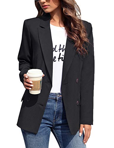 LookbookStore Womens Casual Notched Lapel Work Blazer Buttons Office Jacket Suit - Image 4