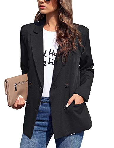 LookbookStore Womens Casual Notched Lapel Work Blazer Buttons Office Jacket Suit - Image 5
