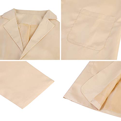 Women's Long Sleeve Solid Color Turn-Down Collar Coat Ladies Business Suit Cardigan Jacket Suit Blazer Tops - Image 4