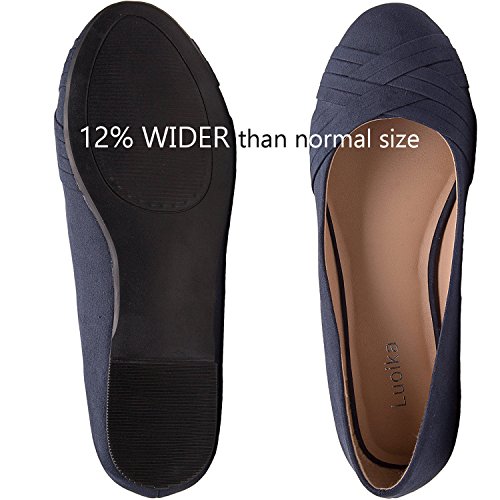 womens wide width flat shoes