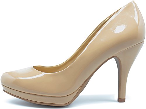 MARCOREPUBLIC Rome Memory Foam Cushion Womens Low Platform High Heels Comfort Pumps Shoes - Image 5