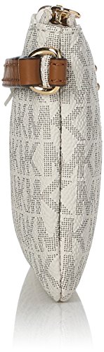 MICHAEL Michael Kors Signature Jet Set Item Medium Wristlet, Color 150 Vanilla White Hardware - Image 4