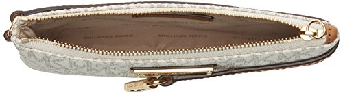 MICHAEL Michael Kors Signature Jet Set Item Medium Wristlet, Color 150 Vanilla White Hardware - Image 5