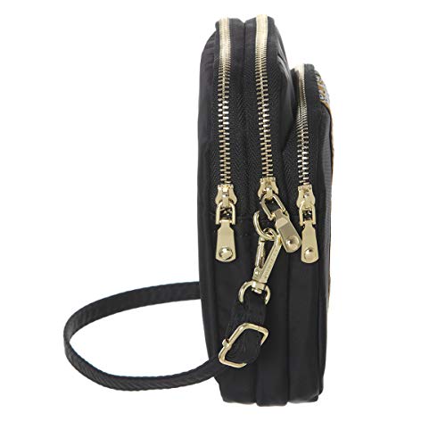 MINICAT Lightweight Small Purse Multi Zipper Mini Cell Phone Purse Pouch Crossbody Shoulder Bags for Women - Image 4