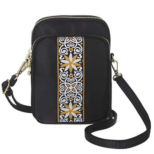MINICAT Lightweight Small Purse Multi Zipper Mini Cell Phone Purse Pouch Crossbody Shoulder Bags for Women