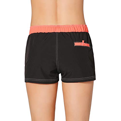 Meegsking Women Quick Dry Swimwear Trunks Sports Board Shorts with Soft Briefs Inner Lining - Image 4
