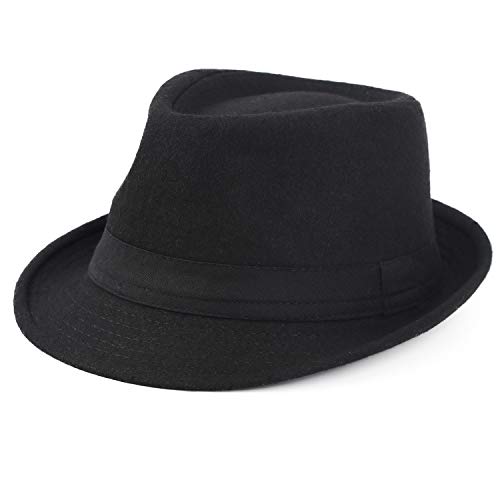 Melesh Unisex Classic Trilby Fedora Hat - Image 4