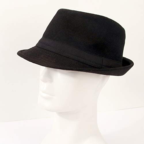 Melesh Unisex Classic Trilby Fedora Hat - Image 6