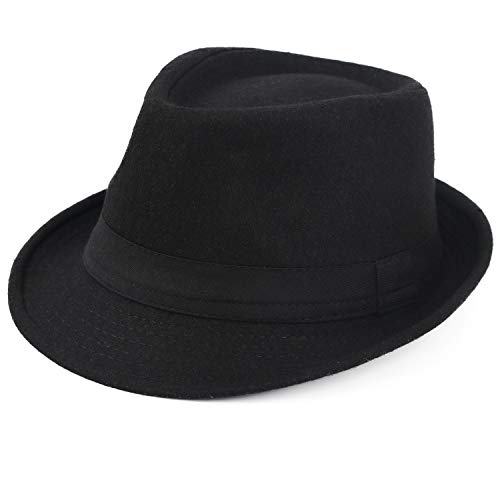 Melesh Unisex Classic Trilby Fedora Hat