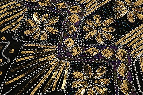 Metme Women's Flapper Dress 1920s V Neck Beaded Fringed Gatsby Theme Roaring 20s Dress for Prom - Image 5