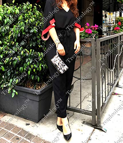 Michelle Obama Magazine Print Double Zipper Single Zipper Patent Wristlet Wallet Cellphone Wallet Roomy Wrist Wallet - Image 6