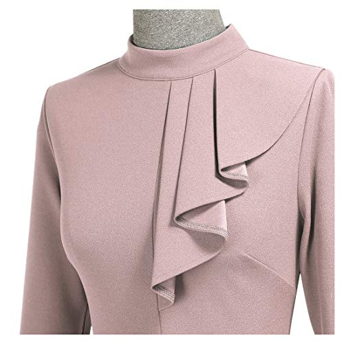 Miusol Women's Vintage Half Collar Slim Style Party Pencil Dress - Image 6