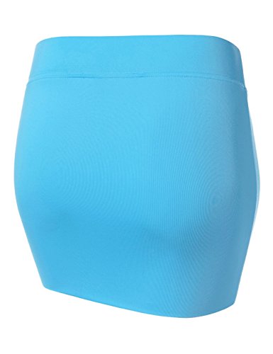 NEARKIN Beloved Womens Waistband Double Layered Pencil Midi Skirt - Image 3