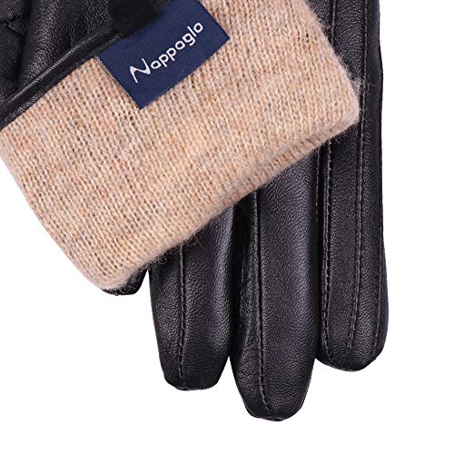 Nappaglo Nappa Leather Gloves Warm Handmade Curve Lambskin for Women - Image 7