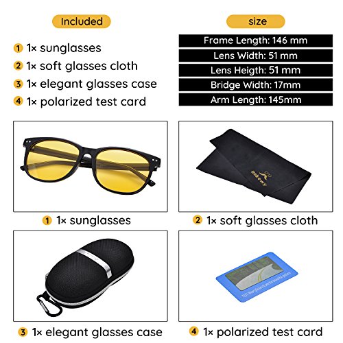 Bokewy Night Vision Driving Glasses Polarized Anti-glare Clear Sun Glasses Men & Women Fashion - Image 5