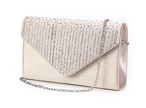 Nodykka Purses and Handbags Envelope Evening Clutch Crossbody Bags Classic Wedding Party Shoulder Bag for Women