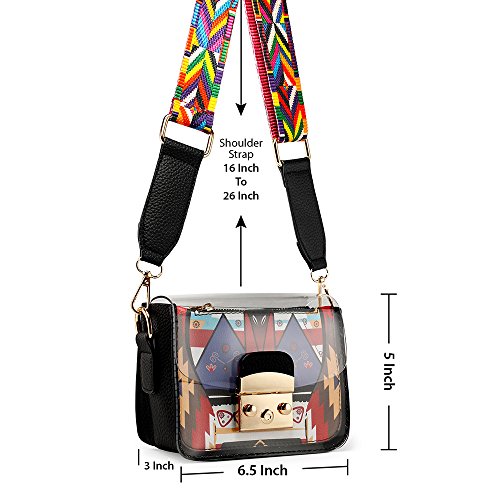 Oct17 Women Mini Transparent PVC Plastic Crossbody Durable Summer Shoulder Bag Purse - Image 6