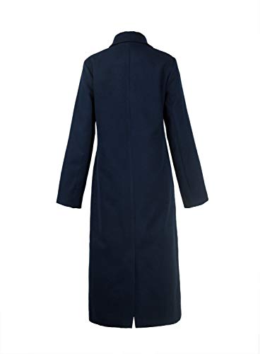 PERSUN Women‘s Classic Notch Lapel Long Sleeve Longline Coat - Image 3