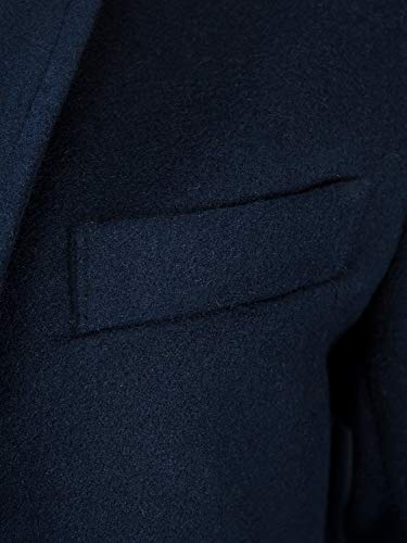 PERSUN Women‘s Classic Notch Lapel Long Sleeve Longline Coat - Image 4