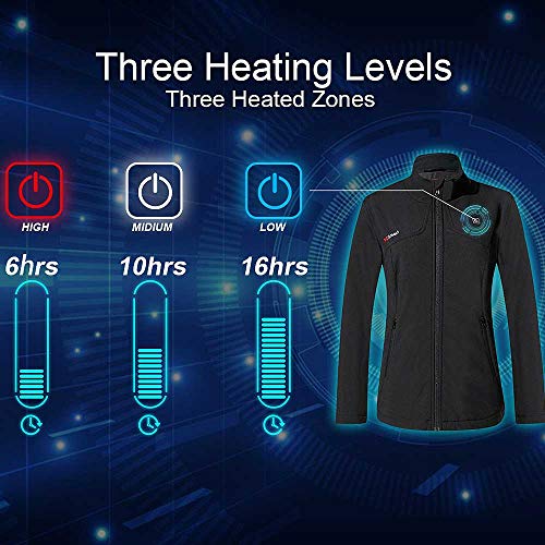PROSmart Women's Heated Jacket Rechargeable Electric Coat - 12V Battery Operated Waterproof Warming Jacket with Battery… - Image 5