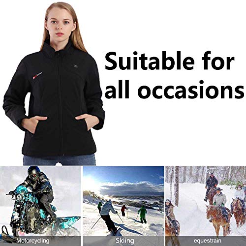 PROSmart Women's Heated Jacket Rechargeable Electric Coat - 12V Battery Operated Waterproof Warming Jacket with Battery… - Image 7