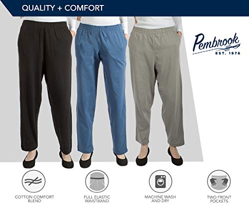 Pembrook Capri Pants for Women with Pockets | Cotton Jersey Knit Womens Capris with Elastic Waist | Easy Pull On Capri… - Image 8