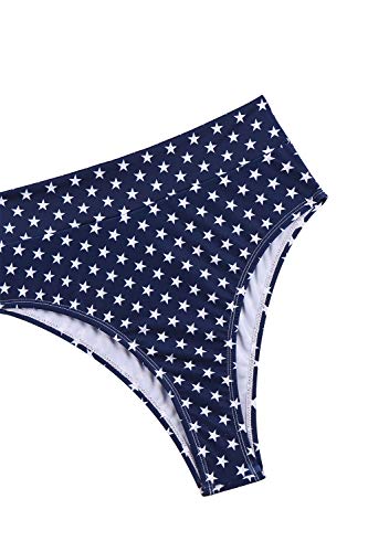Pink Queen Women's Removable Strap Wrap Pad Cheeky High Waist Bikini Set Swimsuit - Image 6