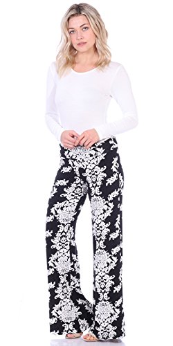 Popana Womens Casual Wide Leg Summer Palazzo Pants Plus Size Made in USA - Image 4