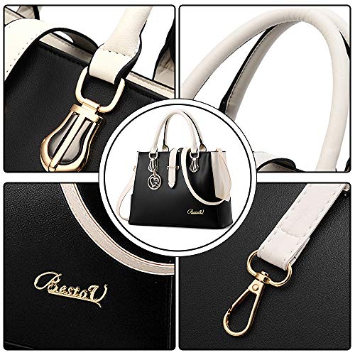 Purses and Handbags for Women Tote Shoulder Crossbody Bags with Long Strap Detachable - Image 5