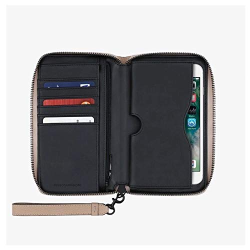Rebecca Minkoff Regan Universal iPhone Plus Leather Wristlet Wallet, Nude - Image 6