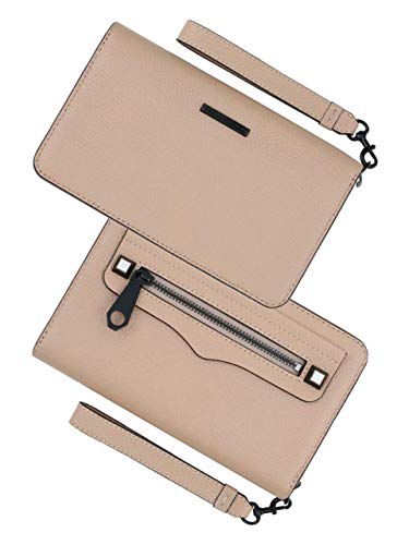 Rebecca Minkoff Regan Universal iPhone Plus Leather Wristlet Wallet, Nude - Image 7