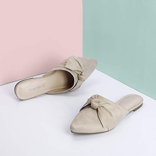 SANDALUP Mules Women Shoes w Pointed Toe and Elegant Bowknot - Image 3
