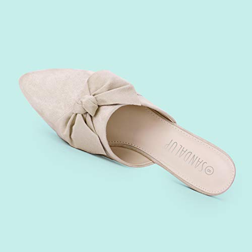 SANDALUP Mules Women Shoes w Pointed Toe and Elegant Bowknot - Image 6
