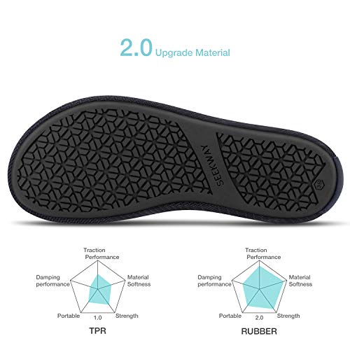 SEEKWAY Water Shoes Quick-Dry Aqua Socks Barefoot Slip-on for Beach Pool Swim River Yoga Lake Surf Women Men SK001 - Image 3