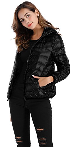 Sarin Mathews Womens Packable Ultra Lightweight Down Jacket Outwear Puffer Coats - Image 4