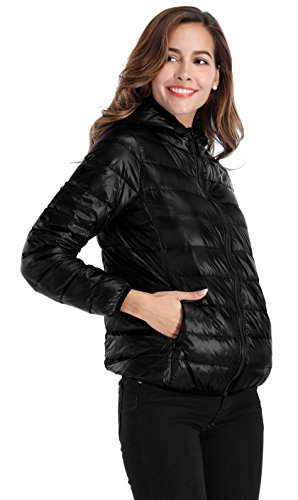 Sarin Mathews Womens Packable Ultra Lightweight Down Jacket Outwear Puffer Coats - Image 5