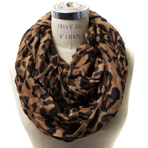 Scarfand's Classic Leopard Print Infinity Scarf - Image 3