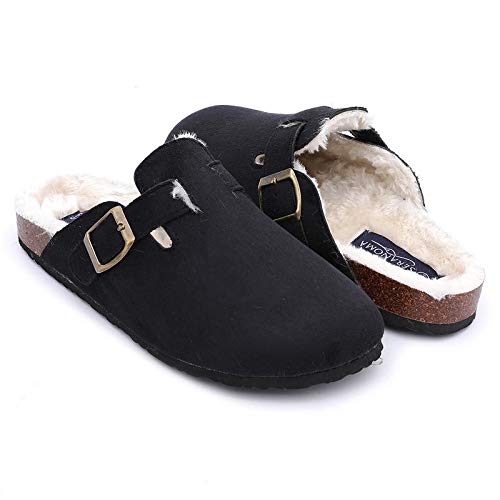Seranoma Microsuede Cork Clogs for Women - Plush Fur Lined Clog Slippers with EVA Foam Footbed for Ultimate Foot Comfort… - Image 3