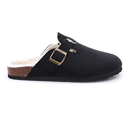 Seranoma Microsuede Cork Clogs for Women - Plush Fur Lined Clog Slippers with EVA Foam Footbed for Ultimate Foot Comfort… - Image 5