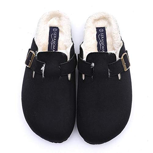Seranoma Microsuede Cork Clogs for Women - Plush Fur Lined Clog Slippers with EVA Foam Footbed for Ultimate Foot Comfort… - Image 6