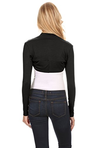 Simlu Long Sleeve Bolero Shrug for Women Casual Bolero for Everyday, Date Nights, Parties - Image 4