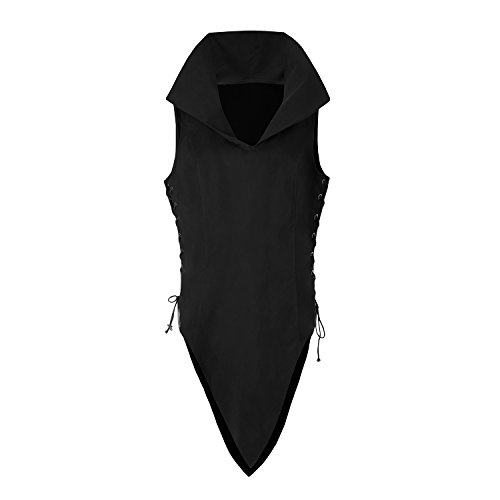 Skyvo Womens Fashion Women's Medieval Style Renaissance Vest Lace Up Tops - Image 3