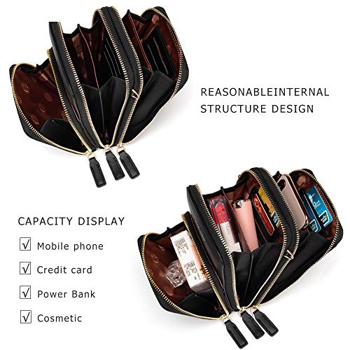 myfriday Small Crossbody Cell Phone Purse for Women, Mini Messenger Shoulder Handbag Wallet with Credit Card Slots - Image 4