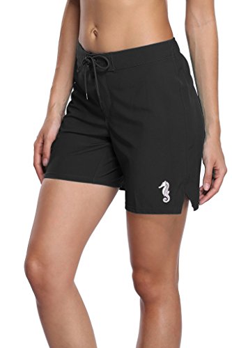 SOCIALA Women's Long Board Shorts with Pocket Quick Dry Swim Shorts Boardshorts - Image 7