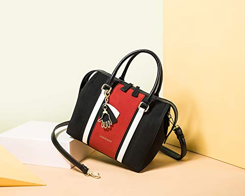 Sonori Purse and Handbag for Women Top Handle Satchel Handbag Shoulder Bag with Stylish Bag Charm - Image 3