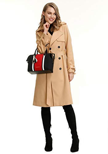 Sonori Purse and Handbag for Women Top Handle Satchel Handbag Shoulder Bag with Stylish Bag Charm - Image 8