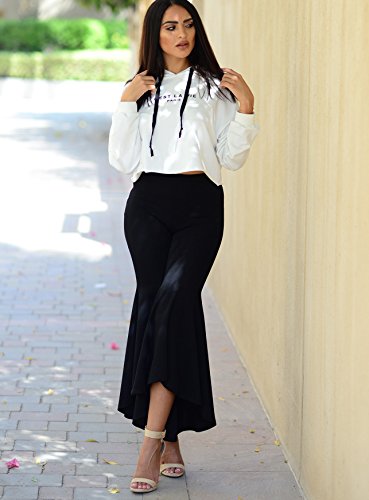 SweatyRocks Women's Letter Print Casual Long Sleeve Crop Top Sweatshirt Hoodies - Image 6