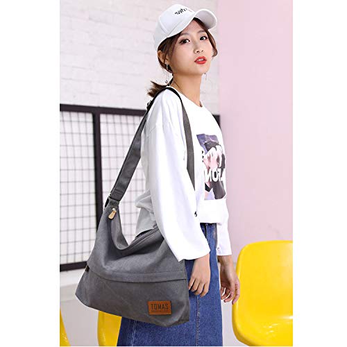 TOMAS Canvas Bag, Women's Hobo Handbags Canvas Shoulder Bag Hobo Crossbody Bag Casual Tote Bag Purse Shopping Work… - Image 4