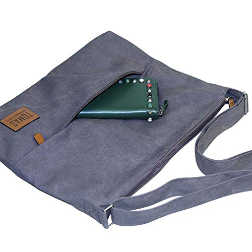 TOMAS Canvas Bag, Women's Hobo Handbags Canvas Shoulder Bag Hobo Crossbody Bag Casual Tote Bag Purse Shopping Work… - Image 6